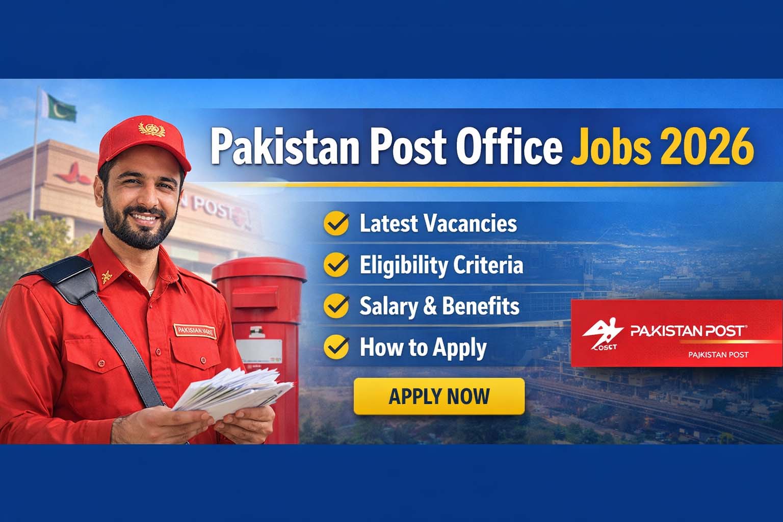 Pakistan Post Office Jobs 2026 | Apply Online