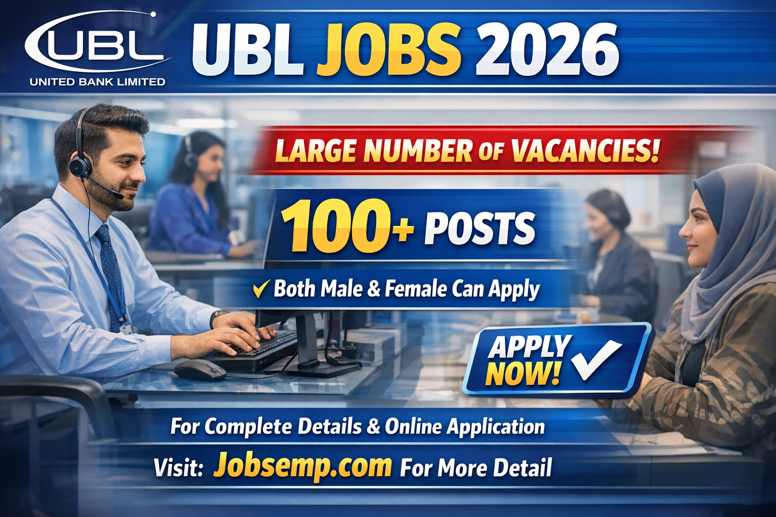 UBL Jobs 2026 | Apply Online for United Bank Limited Careers