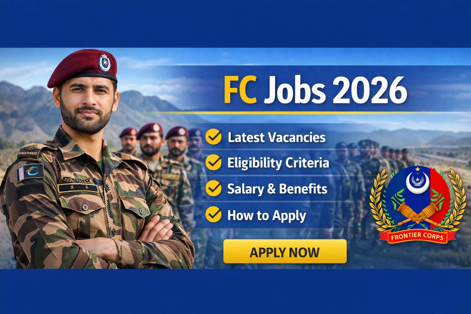 FC Jobs 2026 - Join Frontier Corps | Apply Online