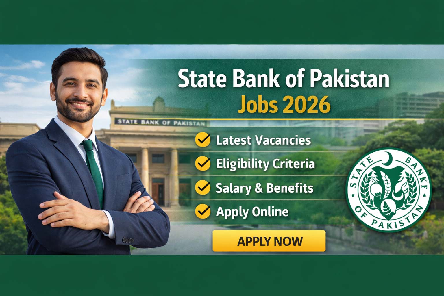 State Bank of Pakistan Jobs 2026 – Apply Online | New Bank Careers Opportunities
